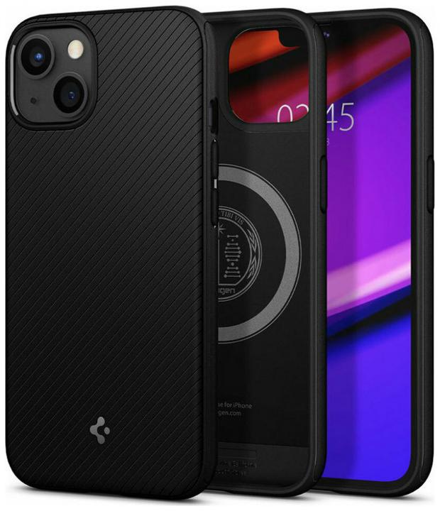 Image du produit Spigen Étui Mag Armor MagSafe Apple iPhone 13 noir mat (SPN1787BLK) - SPN1787BLK (Apple iPhone 13)