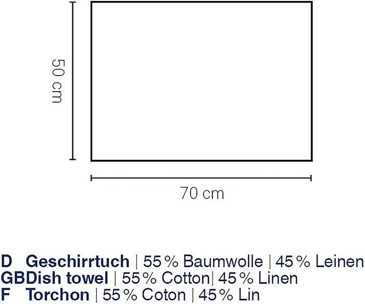 Produktbild Kela Geschirrtuch Puro grau (70 x 50 cm)