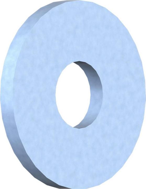 Actual product image Reisser Construction washers, DIN 440, form R, 13.5 x 44 x 4, steel, galvanised, blue passivated, packed a