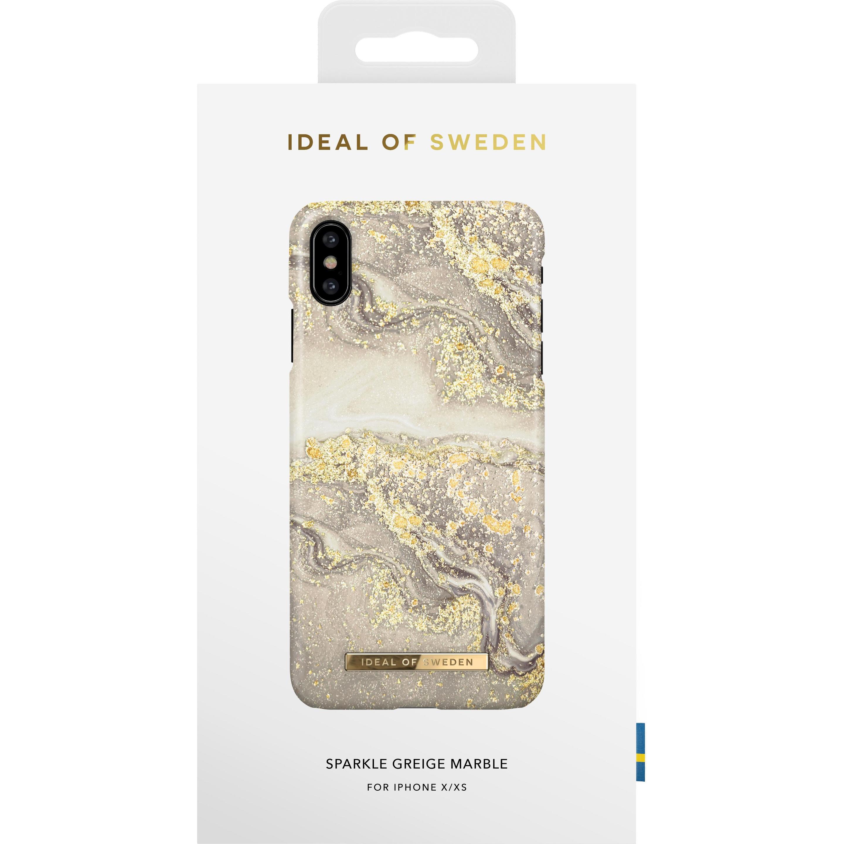 Thumbnail - iDeal Of Sweden Sparkle Greige Marble (Apple iPhone X), Smartphone Hülle, Beige, Gold