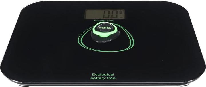 Actual product image Perel DIGITAL BATHROOM SCALE - 150 kg / 100 g - ECOLOGICAL - BATTERY FREE (150 kg)