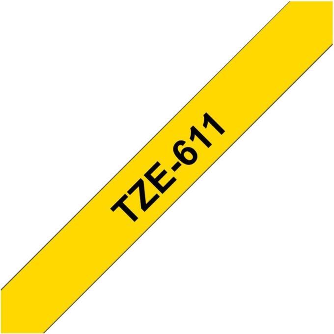 Produktbild Brother TZ611 Laminiertes Band (0.60 cm, Gelb, Schwarz)