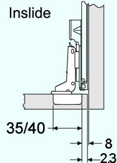 Accuride Türflügelbefestigungs-Set 1432