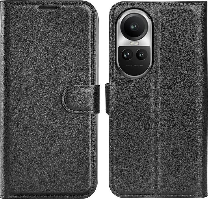 Cover-Discount Oppo Reno10 / 10 Pro - Custodia in pelle nera (OPPO Reno 10, Oppo Reno 10 Pro)