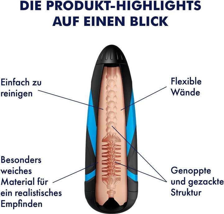 Actual product image Satisfyer Men Sleeve Tornado Bliss