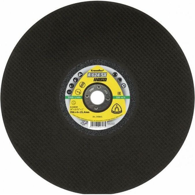 Thumbnail - Klingspor, Sägeblatt, Klingpsor 340641 A 624 SX Supra Kronenflex Große Trennscheiben für Stahl, gerade, 356mm x 4mm x