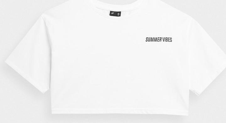 Produktbild 4F T-Shirt Weiss s TTSHF558 (S)