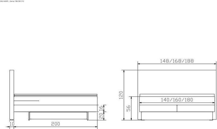 Produktbild Hasena Denver (160 x 200 cm)