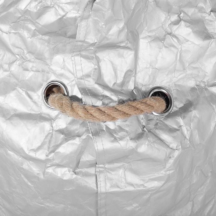 Actual product image Beliani Silver beanbag DROP