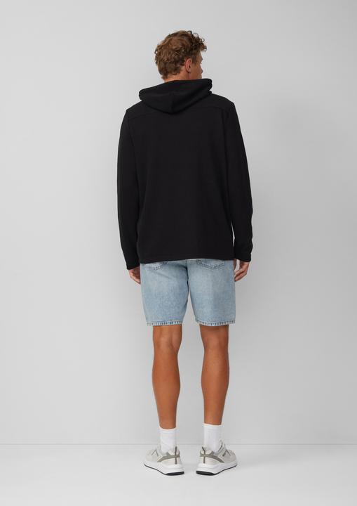 Produktbild s.Oliver T-Shirt Hoodie aus Rippware (L)
