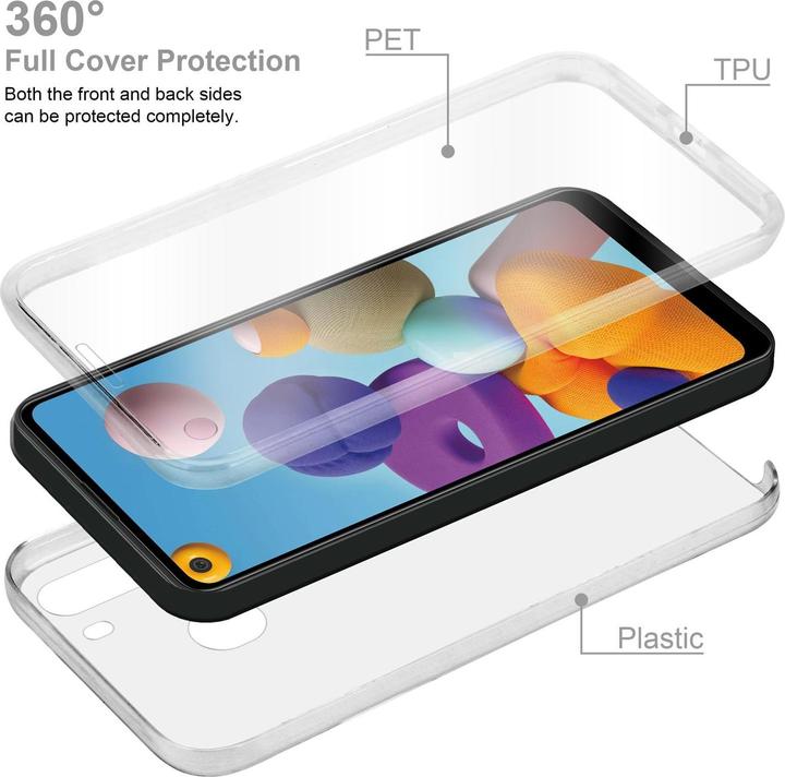 Immagine prodotto Cadorabo TPU 360 gradi di copertura del caso (Samsung Galaxy A21)