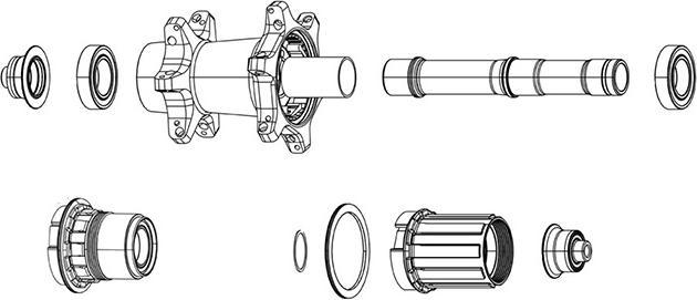 Produktbild Sram Kit Fh Body Mth 406