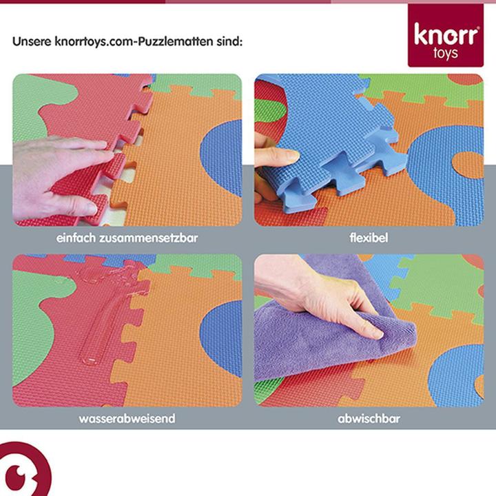 Image du produit Knorrtoys Puzzlematte - "Alphabet + Zahlen" pink-rosa (180 x 180 x 1 cm)