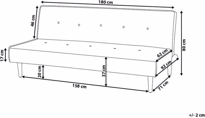 Produktbild Beliani Visby (3-Sitzer)