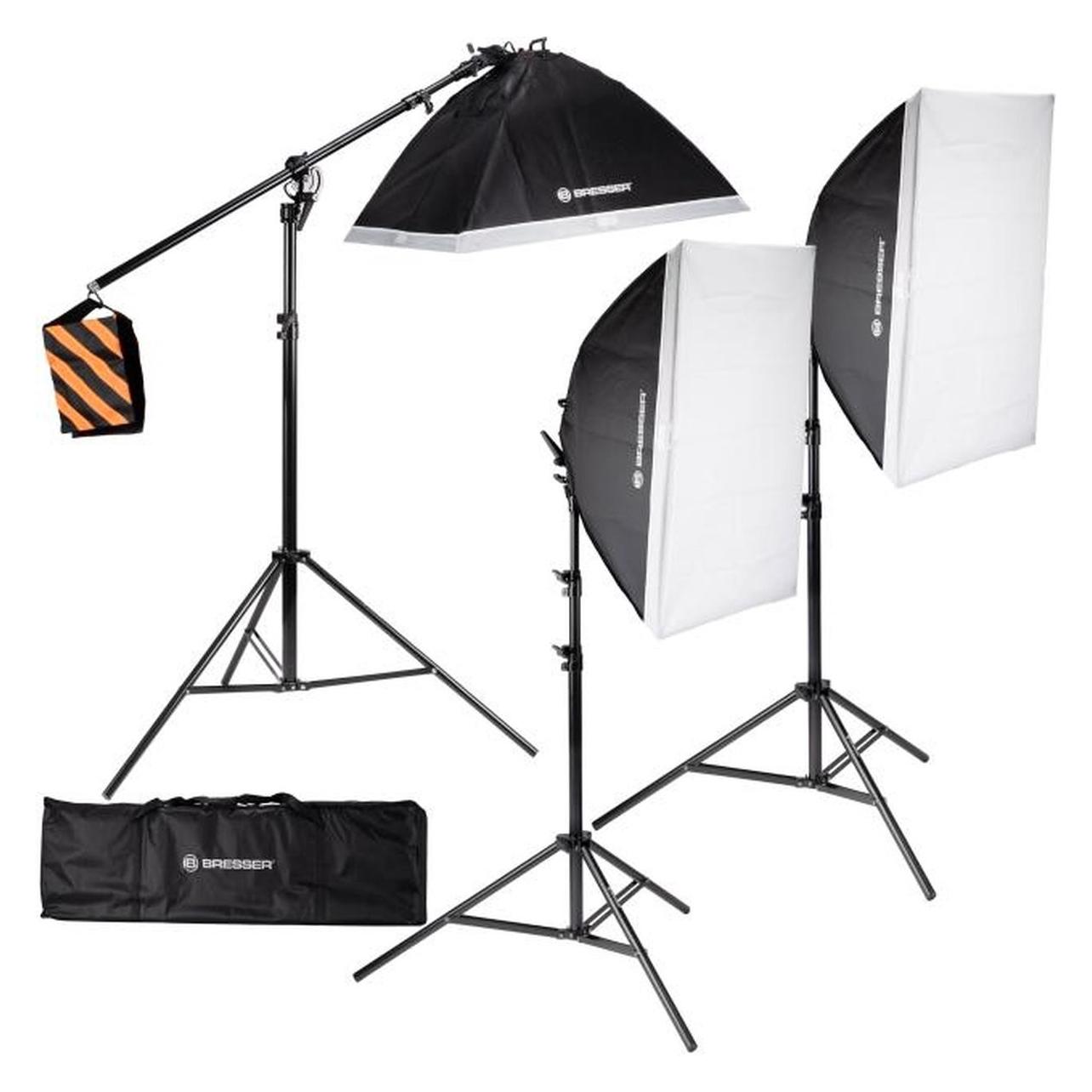 Bresser Br -235B Led -Tageslicht -Set - Foto Und Video - Komplettessatz (Studioleuchte), Dauerlicht