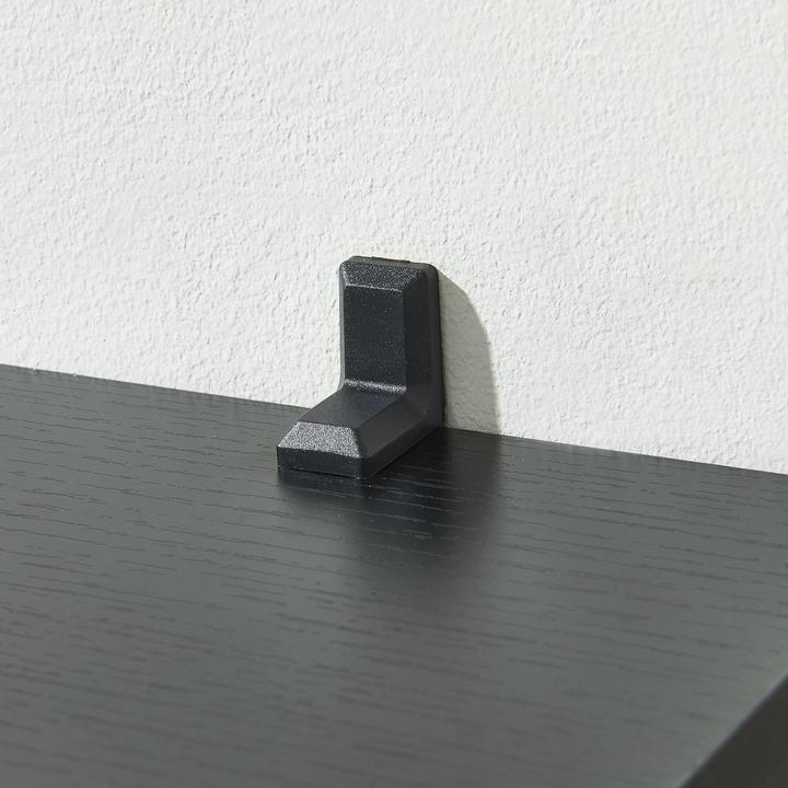 Produktbild En.Casa CD Regal Tynset 90x20x20 cm mit 6 Fächern Schwarz (20 x 20 x 90 cm)