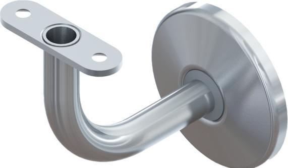 Webi Handlaufstütze mit Kabeldurchführung 10 mm (Inox)