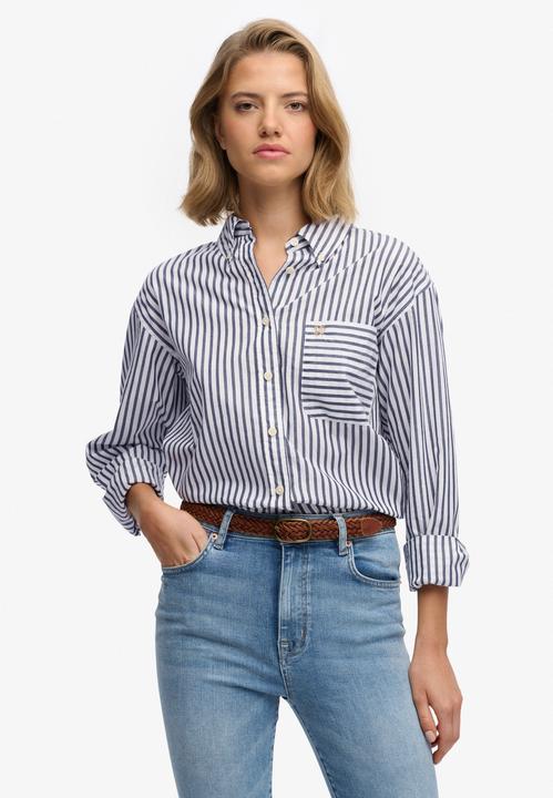 Immagine prodotto Superdry Poplin Langarmhemd mit lockerer Passform (L, M)