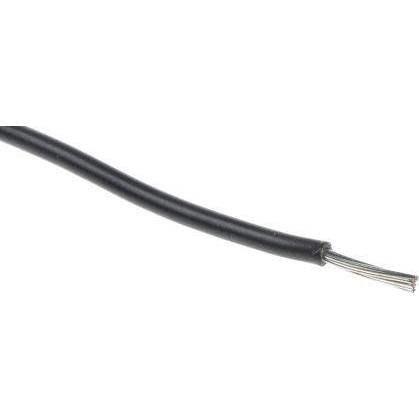 Rs Pro, Kabelleitung, UL3239 Hook-up wire 24AWG Black 100m (100 m)