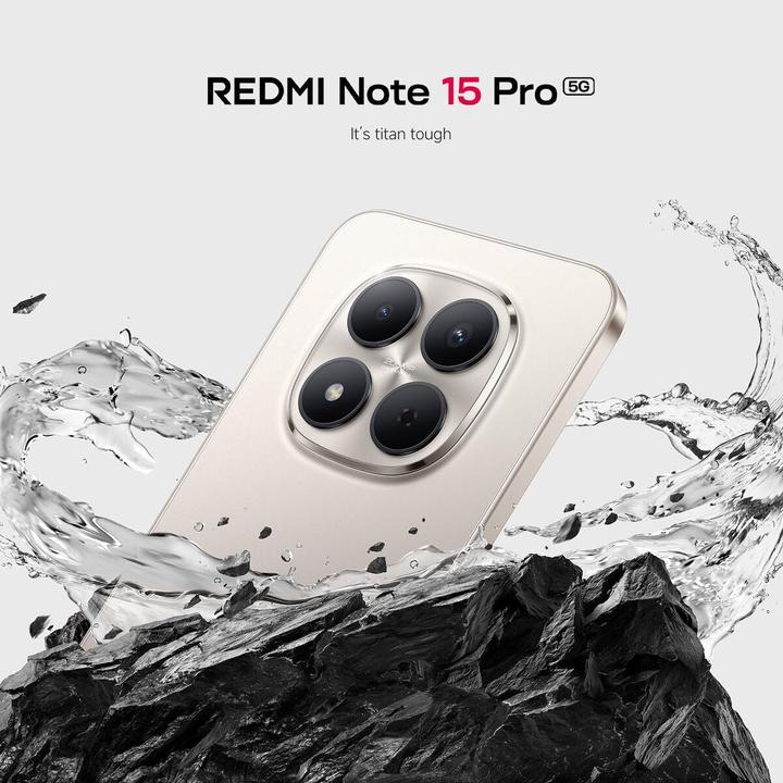 Actual product image Xiaomi Redmi Note 15 Pro (256 GB, Blue, Glacier Blue, 6.83", Dual SIM, 5G)