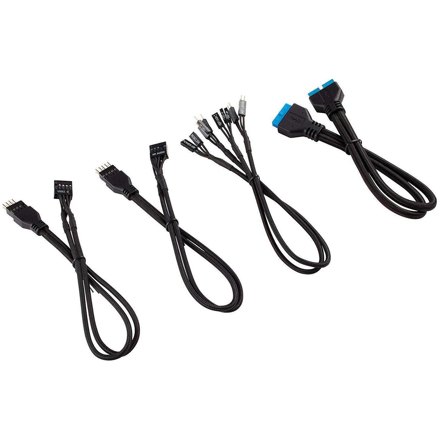 Corsair Kabelset, 0,3 m, schwarz (ZUAD-1040), Interne Kabel (PC)
