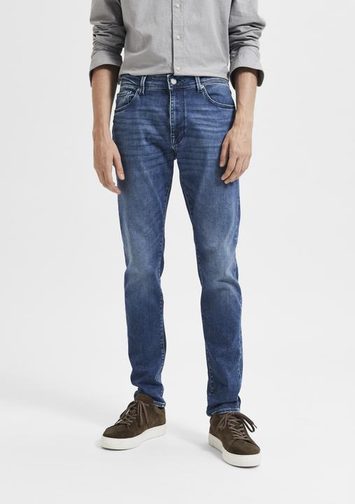 Actual product image Selected Medium Blue Slim Fit Jeans (34)