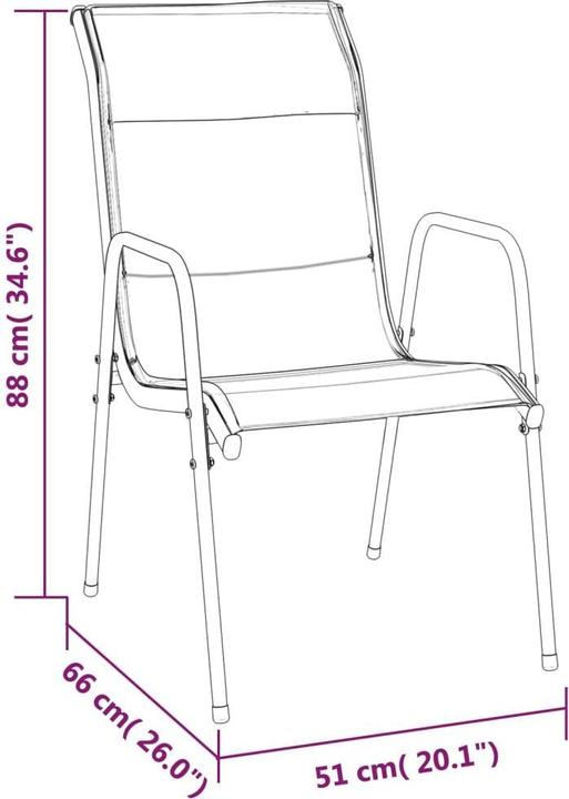 Produktbild vidaXL Gartenstuhl