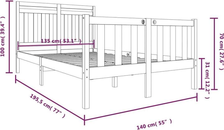 Produktbild vidaXL Maci (135 x 190 cm)