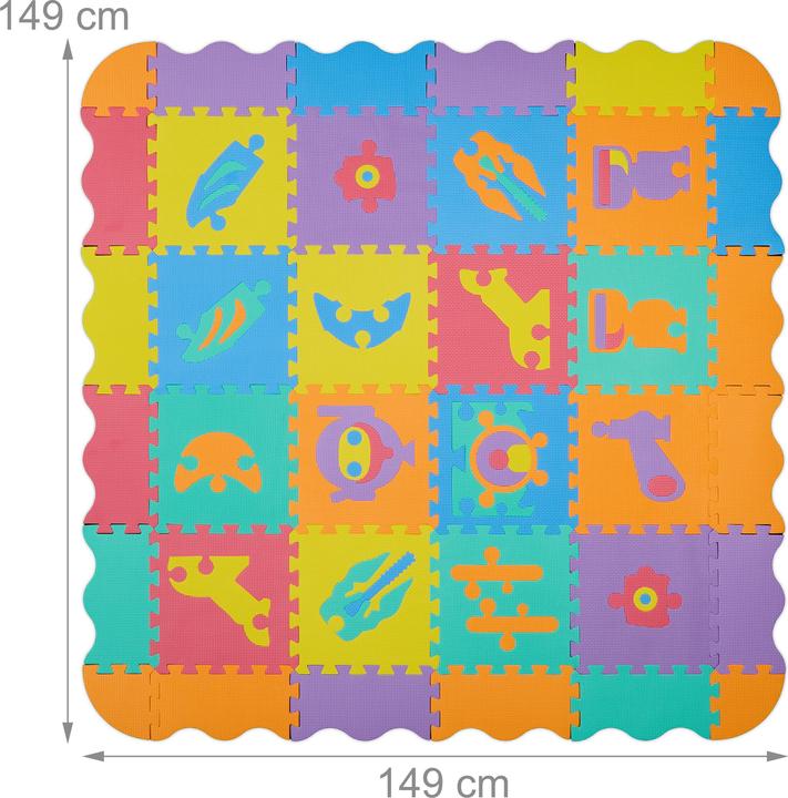 Actual product image Relaxdays Puzzle mat (32 x 32 x 1 cm)