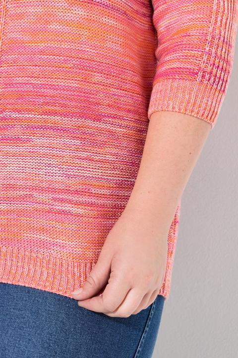 Produktbild Miamoda Pullover, bequeme Passform, Melange-Linksstrick (46, 48)