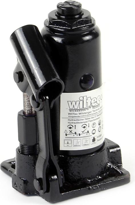 Produktbild Wiltec Hydraulischer Wagenheber 2t PKW Stempelwagenheber Flaschenwagenheber