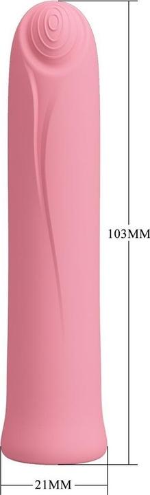 Produktbild Pretty Love Curtis Mini Super Power Vibrator 12 Rosa Silikonvibrationen