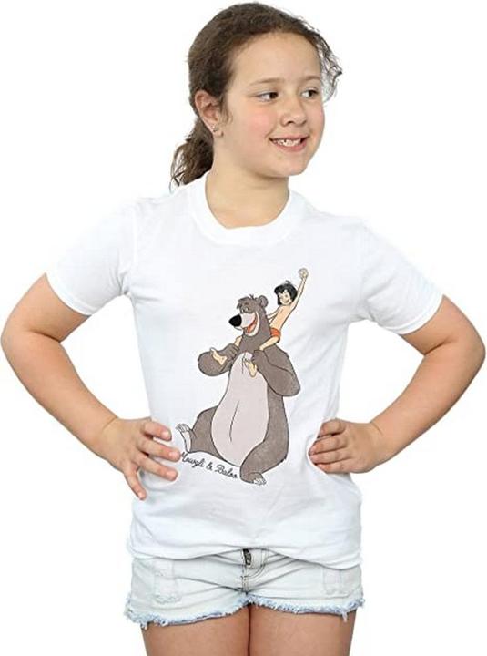 Immagine prodotto Disney Maglietta in cotone Mowgli e Baloo per bambina (140, 146)