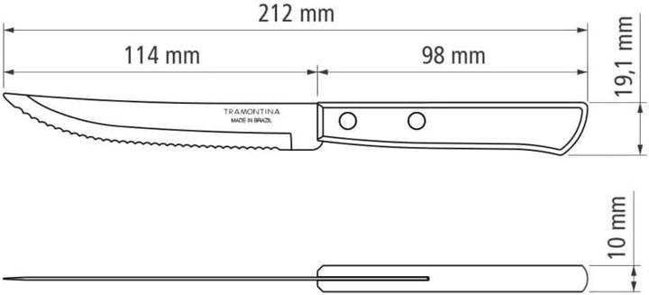 Produktbild Tramontina Steak-Pizzamesser-Set (6 Stück, Messer)