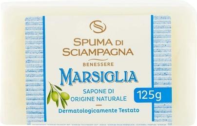 Actual product image Spuma Di Sciampagna Marsiglia Natural Origin Soap 125g (Hard soap)