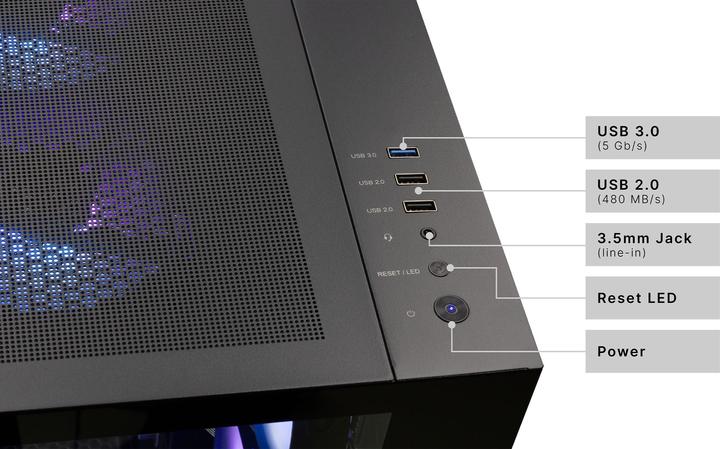 Actual product image Captiva Advanced Gaming R85-187 Ryzen 5 RTX 4060 Ti (AMD Ryzen 5 5500, 16 GB, 1000 GB, GeForce RTX 4060 Ti)