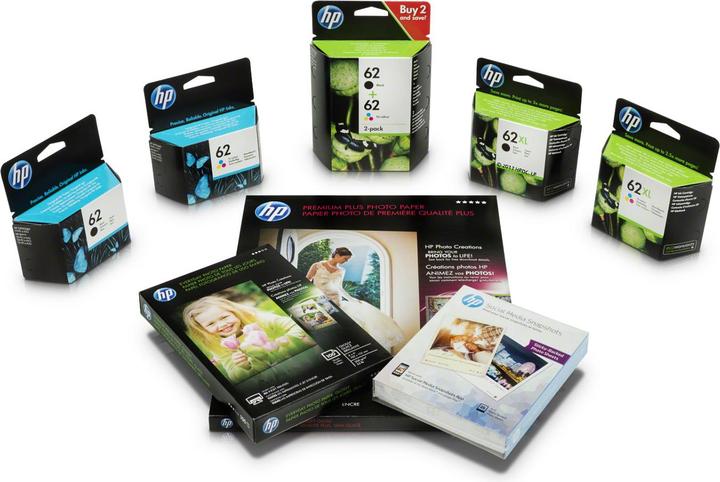 Actual product image HP 62 (C, FC, M, Y)