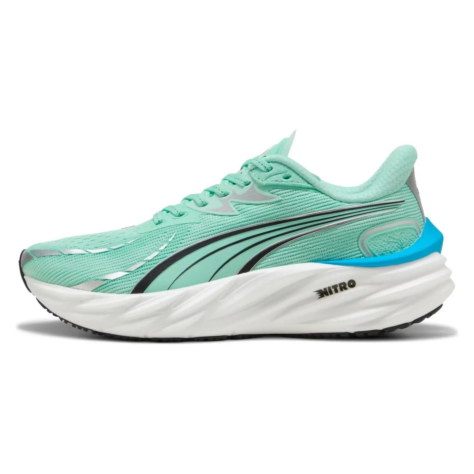 Puma, Damen, Laufschuhe, Velocity Nitro 4 Wns - Laufschuhe - Damen (38), Grün, Blau