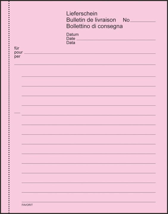 Immagine prodotto Favorit Libro di consegna della copia carbone con carta autocopiante (150x)