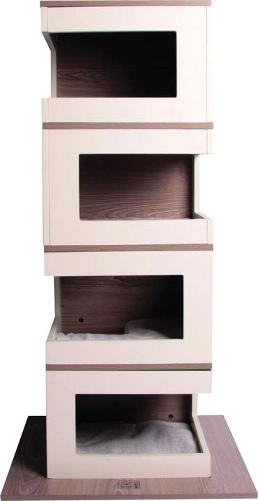 M-Pets Cat Elite Brigitte KatzenKratzturm (116 cm, Beige, Braun)