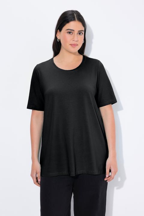 Produktbild Ulla Popken T-Shirt, A-Linie, Rundhalsausschnitt, Halbarm (54)