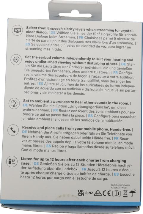 Immagine prodotto Sennheiser TV Clear Earbuds (ANC, Senza fili)