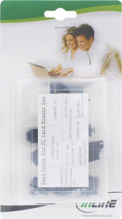 Produktbild InLine Dust Cover Set for Front Panel and Card Reader