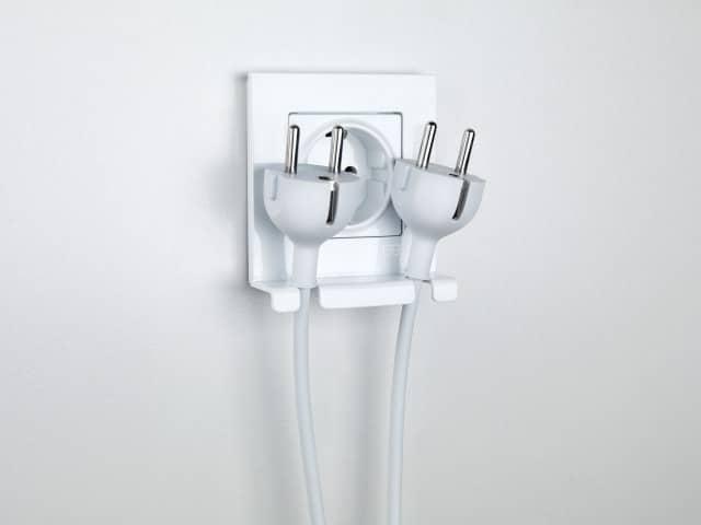 Image du produit Gunsan Eqona Pratic Prise de courant encastrée Blanc avec 2 supports de fiche