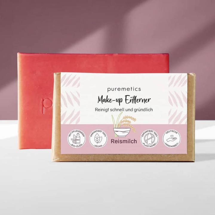 Produktbild Puremetics Fester Make up Entferner 'Reismilch' (Reinigungslotion)