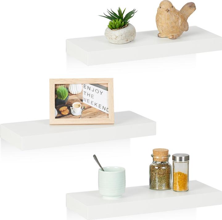 Actual product image Relaxdays 3x wall shelf (38 x 15 x 3.50 cm)