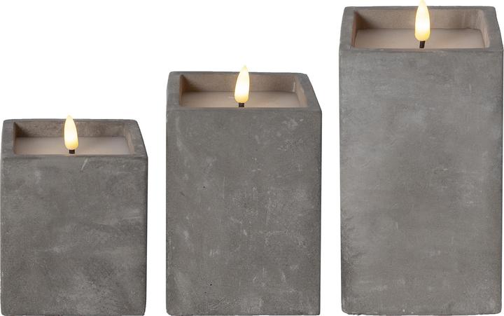 Produktbild Star Trading LED Kerzen mit Timerfunktion | LED Kerze mit Timer | LED Kerzen flackernde Flamme | Wei (1x)