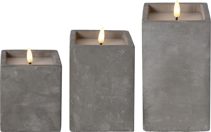 Immagine prodotto Star Trading Candele LED con funzione timer | Candela LED con timer | Candele a LED con fiamma tremo (1 x)