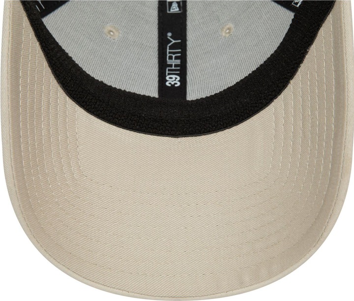 Actual product image New Era 39Thirty Stretch Cap - BRAND SCRIPT stone beige (S/M)