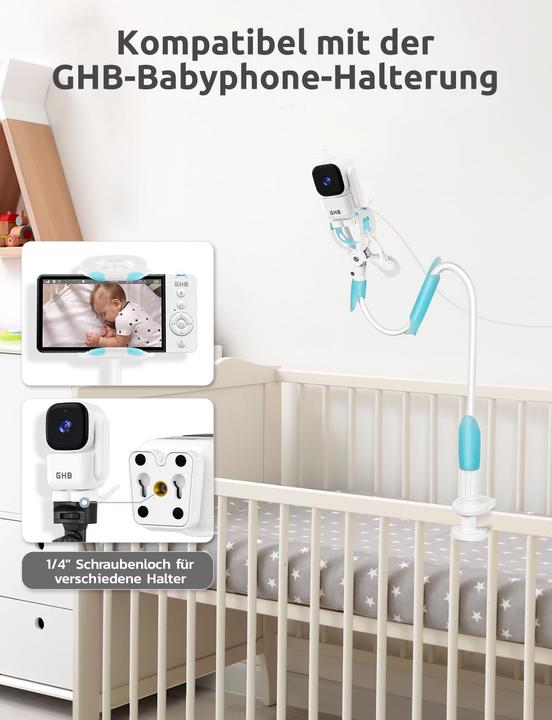 Actual product image GHB ABM720C Babyphone mit Kamera und 5" Display (Video & Audio)